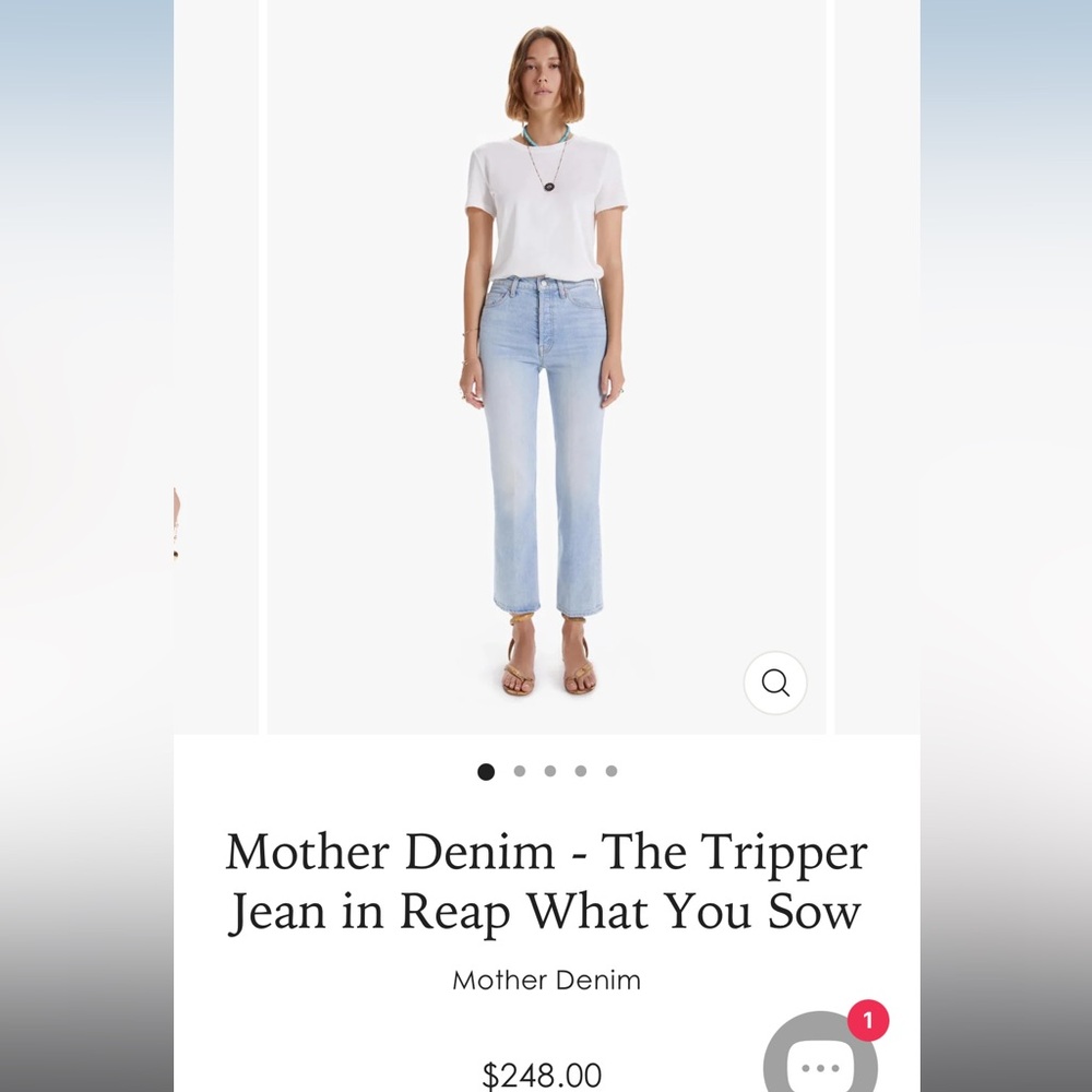 MOTHER Superior The Tripper Straight Jeans Reap What You Sow